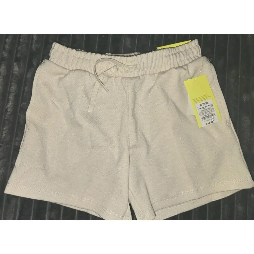 Kids Size 6/7 All In Motion Shorts Cream Color
